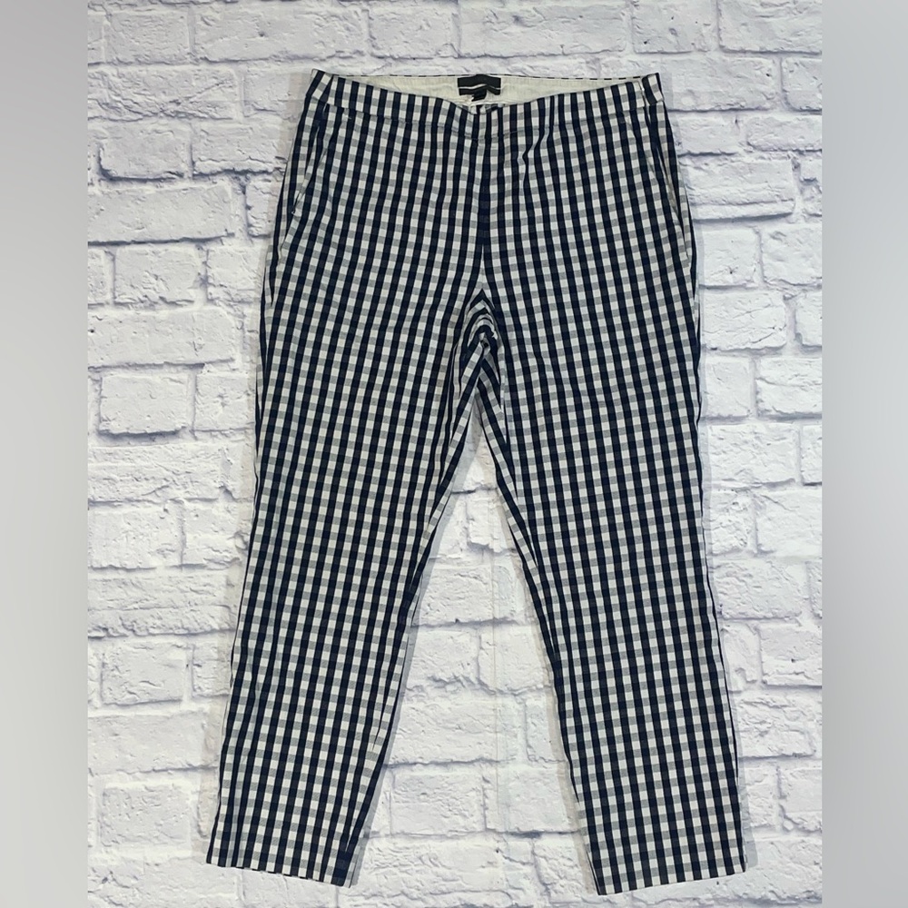 J. Crew Martie Checkered Ankle Pants - Size 8